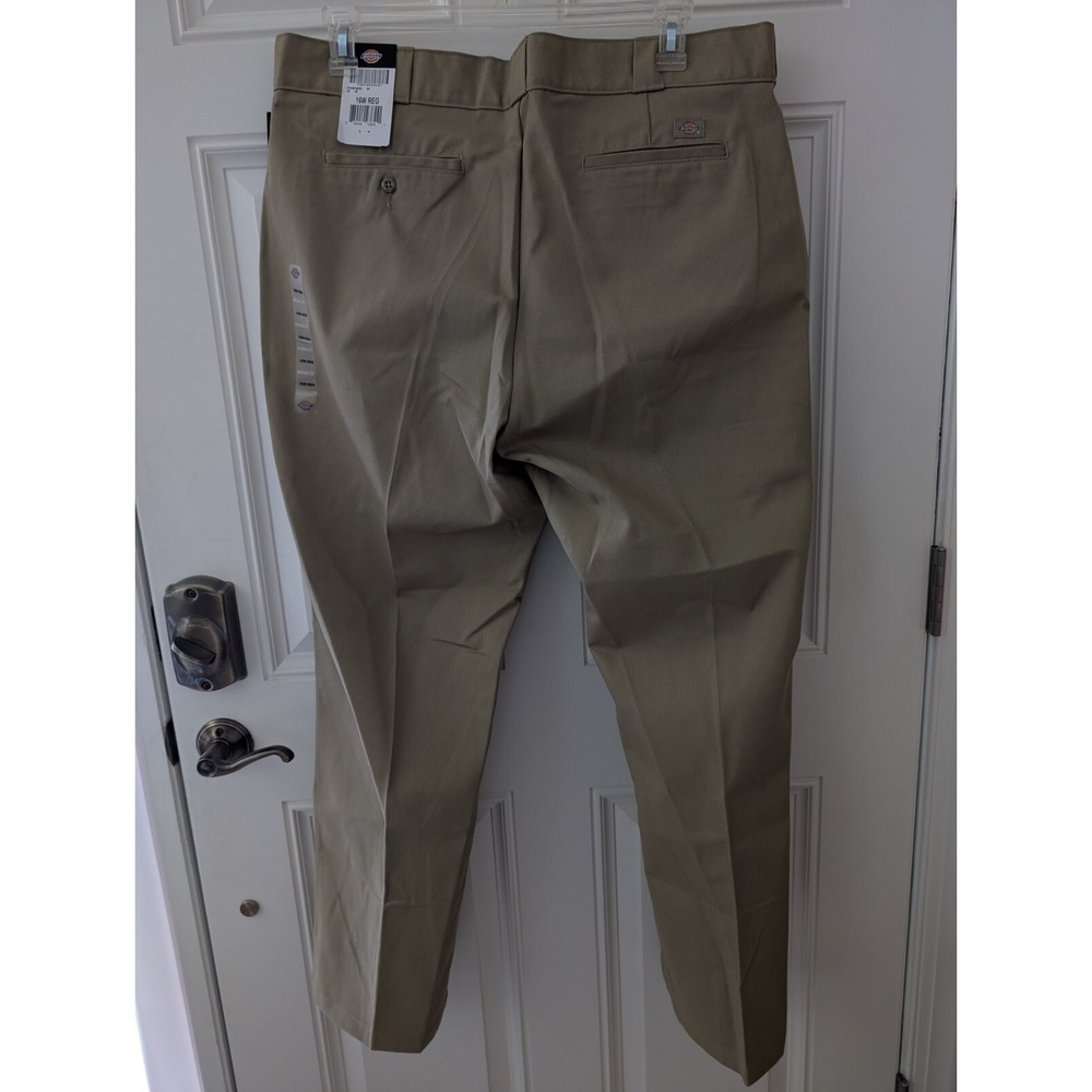 Dickies Women's Size 16W Original Work Pants Khaki Flat Front Pockets NWT - Picture 8 of 8